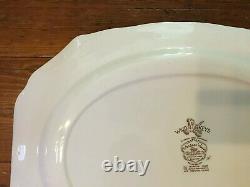 Windsor Ware Johnson Brothers Wild Turkeys Flying Large Serving Platter BIN