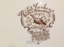 Windsor Ware Wild Turkeys Johnson Bros. 20 Serving Platter