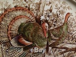 Windsor Ware Wild Turkeys Johnson Bros. 20 Serving Platter