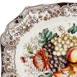 X-Large Johnson Bros English Brown Transferware Platter 20.25L